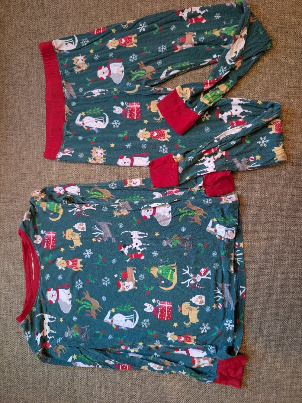 4T Little Sleepies Christmas Puppy Pajamas Set
